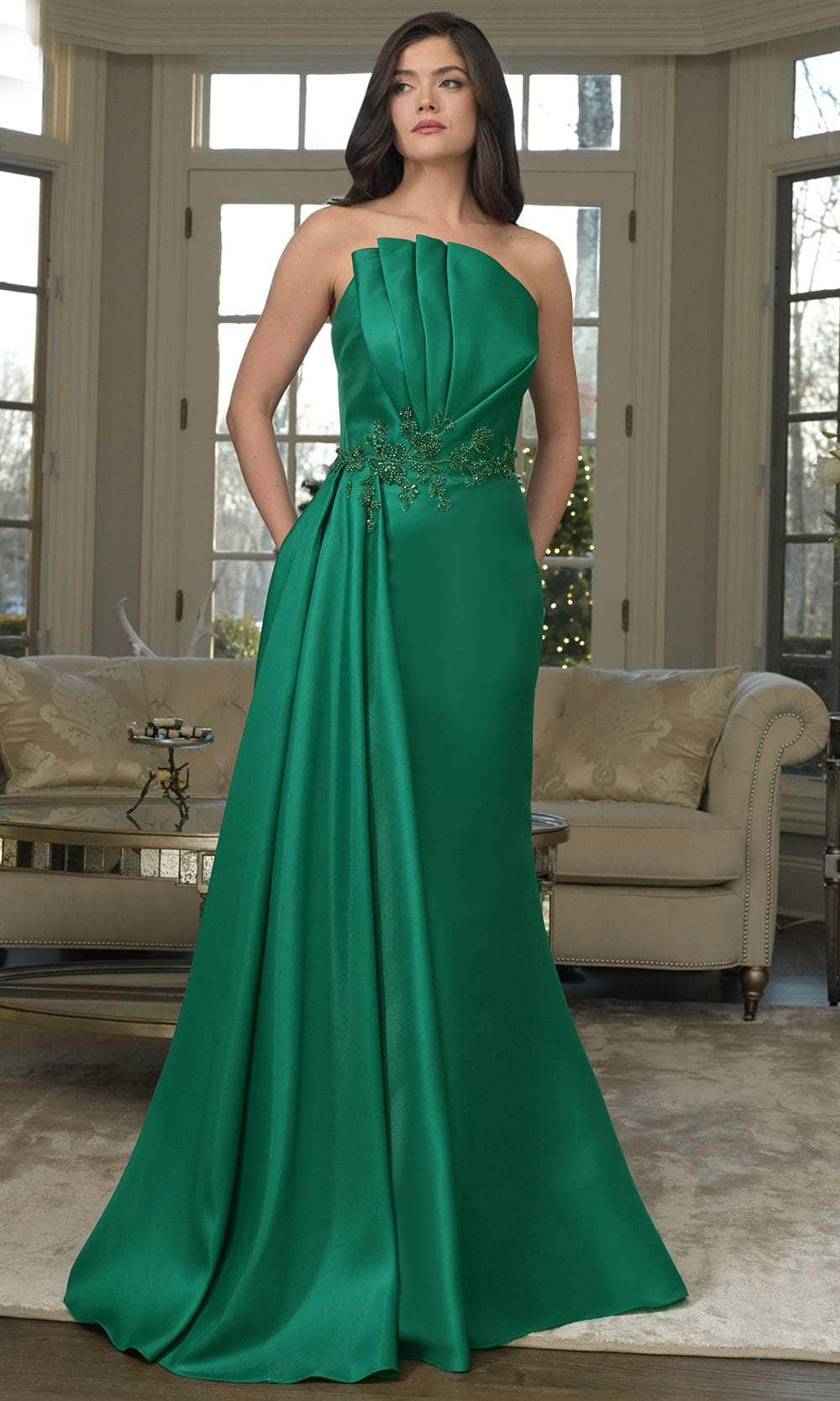 Marsoni by Colors MV1356 - Strapless Gown with Beaded Waist Marsoni by Colors MV1356 - Strapless Gown with Beaded Waist
