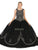 May Queen - LK130 Embellished Scoop Neck Ballgown Quinceanera Dresses 4 / Black/Gold