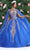 May Queen LK230 - Cape Applique Ballgown Quinceanera Dresses