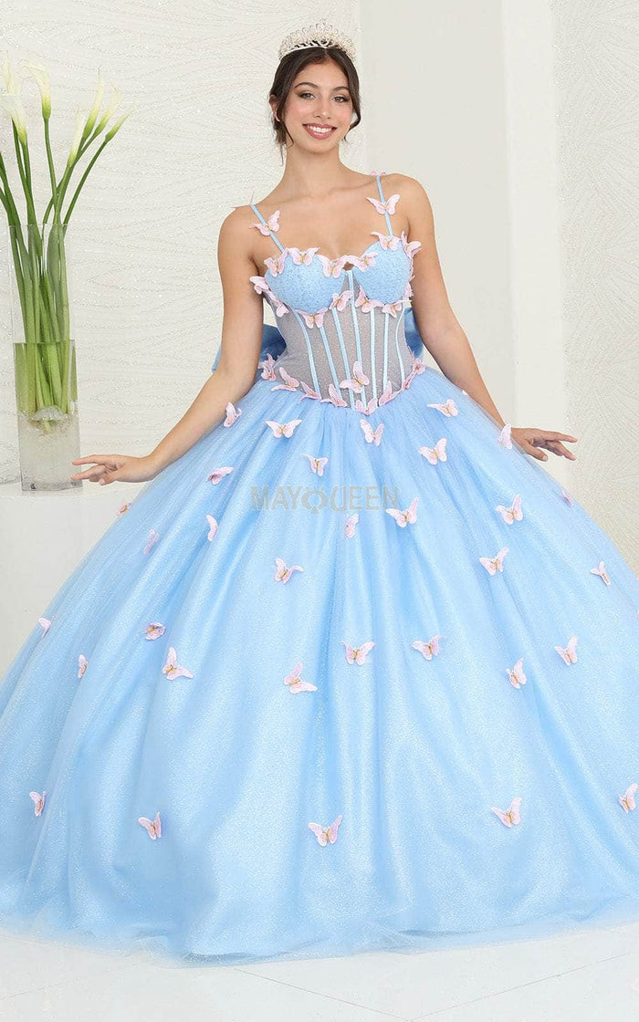 May Queen LK239 - Butterfly Corset Ballgown Special Occasion Dress