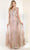 May Queen MQ2000 - Quarter Sleeve Glitter Prom Dress Prom Dresses