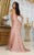 May Queen MQ2027 - Corset Glitter Prom Gown with Slit Prom Dresses