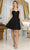 May Queen MQ2048 - Strapless Bustier Short Dress Cocktail Dresses 2 / Black