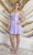 May Queen MQ2048 - Strapless Bustier Short Dress Cocktail Dresses 2 / Lilac
