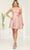 May Queen MQ2048 - Strapless Bustier Short Dress Cocktail Dresses 2 / Rose Gold