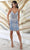 May Queen MQ2060 - Applique Sheath Cocktail Dress Cocktail Dresses 4 / Dusty Blue