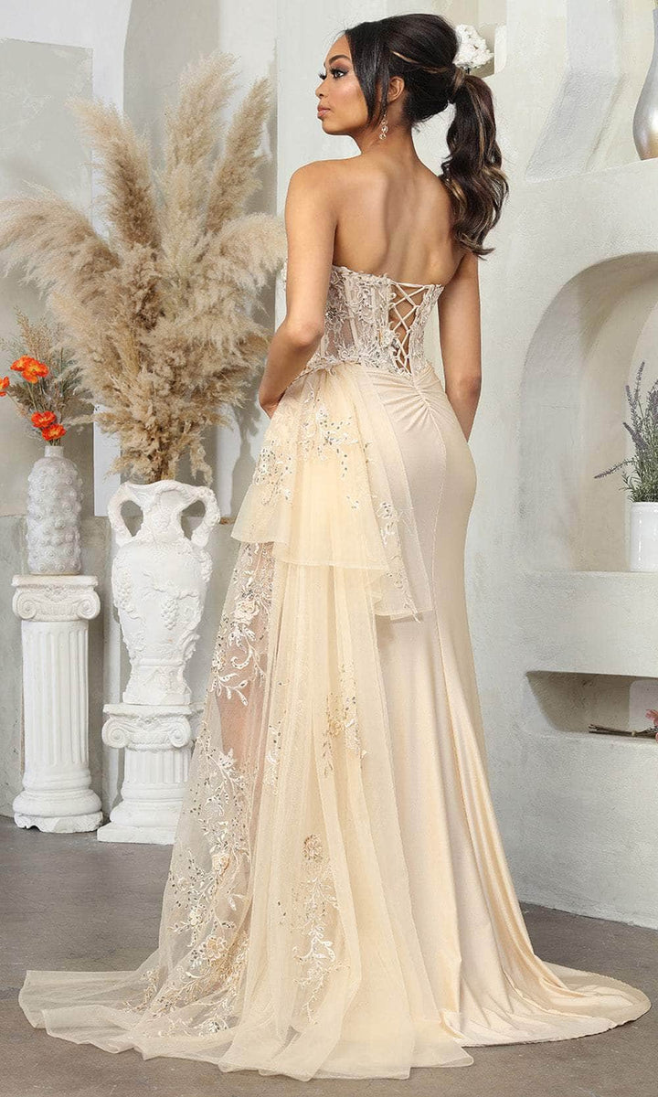 May Queen MQ2072 Ivory Sheath Bridal Gown