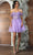 May Queen MQ2080 - Sheer Corset Cocktail Dress Cocktail Dresses 2 / Lilac