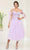 May Queen MQ2089 - Bow Off Shoulder Sleeve Prom Dress Prom Dresses 4 / Lilac