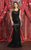 May Queen - RQ7810 Embellished Scoop Neck Trumpet Dress Evening Dresses 4 / Black