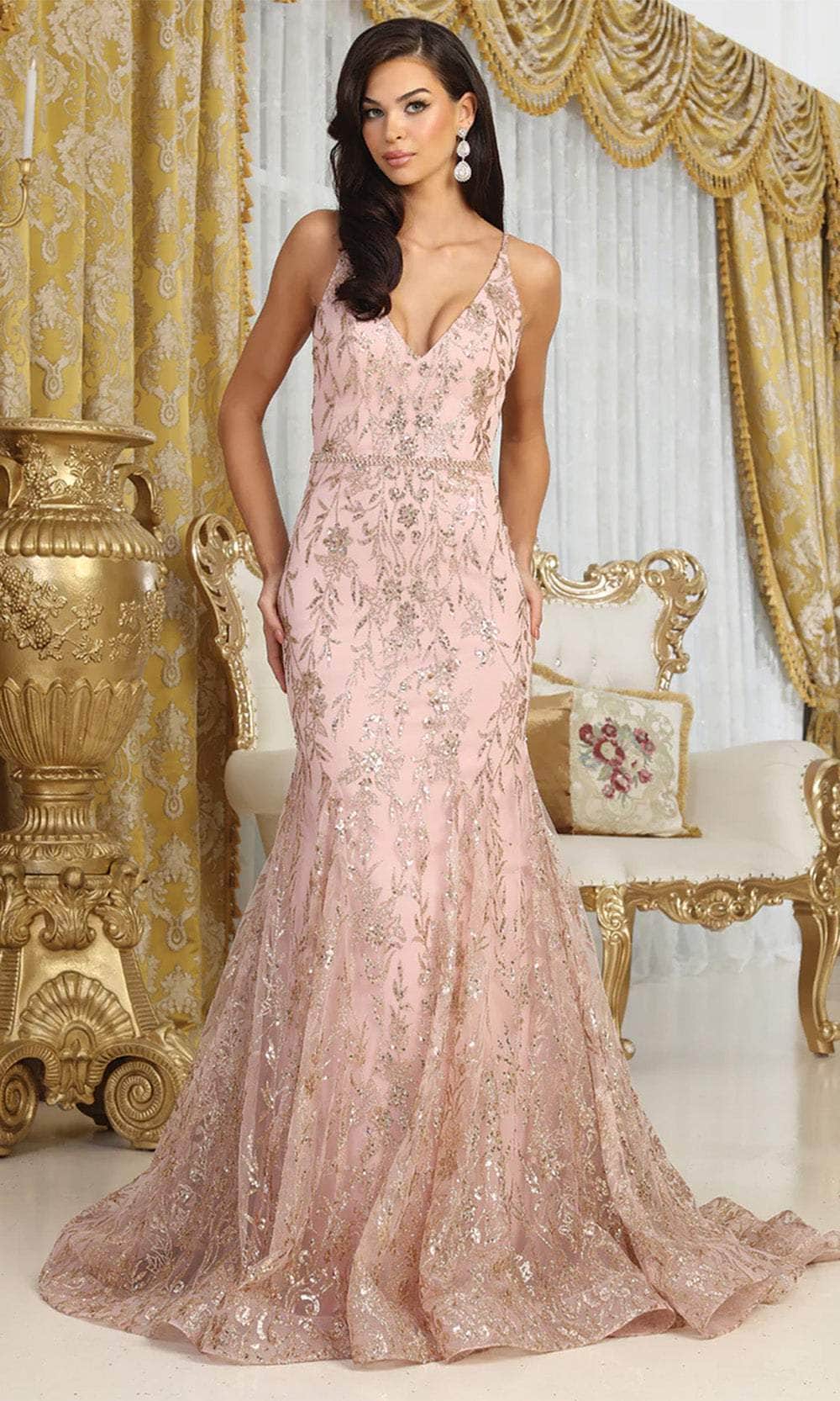 Mermaid Prom Dress Pink Gold Sequin Dress Halter V Neck Rose Gold Sequin Mermaid Prom Dress Mermaid Prom Dress Pink Gold Sequin Dress Halter V Neck Rose Gold Sequin Mermaid Prom Dress