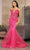 May Queen RQ8030 - Embellished Mermaid Prom Gown Evening Dresses 4 / Fuchsia