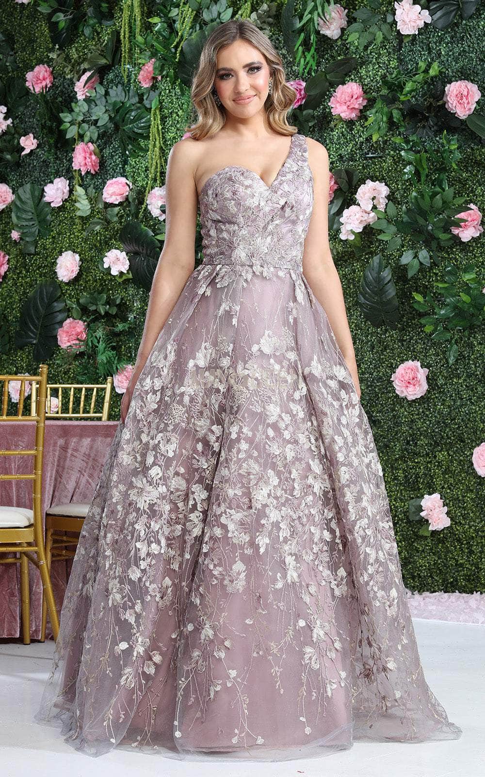 May Queen RQ8057 - Floral Embroidered A-Line Prom Gown 4 / Mauve - Shop May Queen Dresses On Couture Candy at CoutureCandy.com May Queen RQ8057 - Floral Embroidered A-Line Prom Gown 4 / Mauve - Shop May Queen Dresses On Couture Candy at CoutureCandy.com