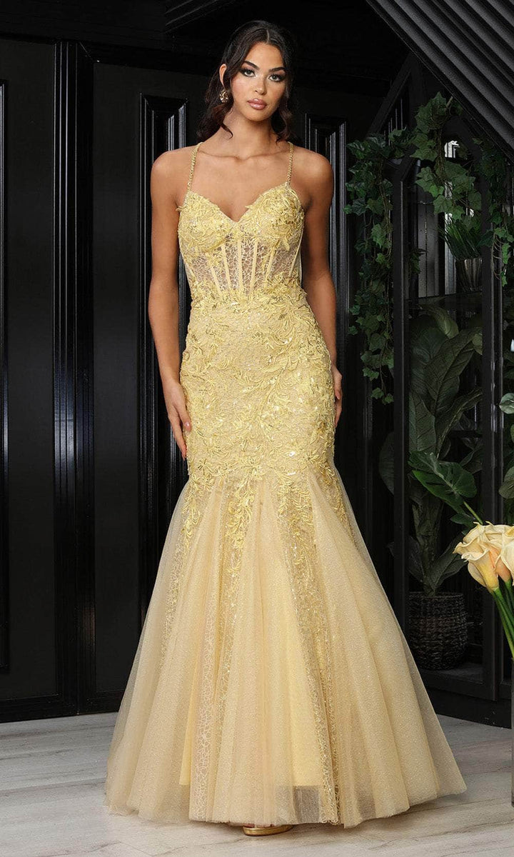 Raquel Cross-Back Mermaid Gown