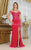 May Queen RQ8085 - Off Shoulder Velvet Prom Dress Prom Dresses 2 / Fuchsia