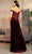 May Queen RQ8085 - Off Shoulder Velvet Prom Dress Prom Dresses