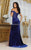 May Queen RQ8085 - Off Shoulder Velvet Prom Dress Prom Dresses