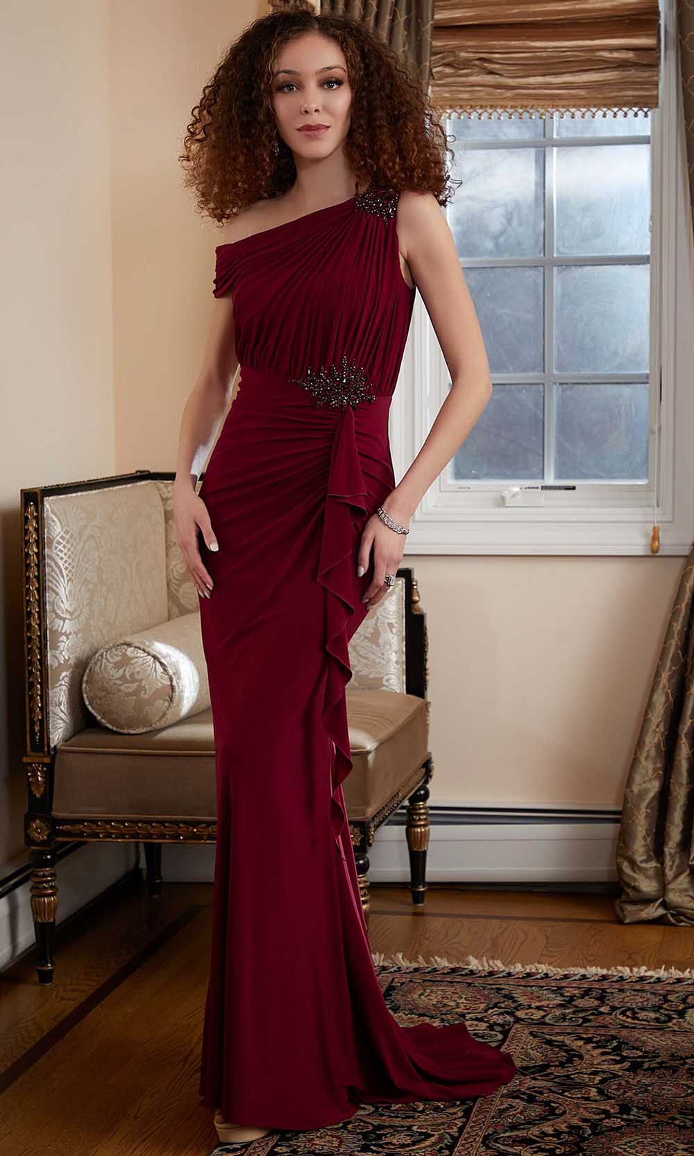 MGNY By Mori Lee 72824 - Ruched One Shoulder Evening Gown 4 / Navy - Shop MGNY By Mori Lee dresses on Couture Candy at CoutureCandy.com MGNY By Mori Lee 72824 - Ruched One Shoulder Evening Gown 4 / Navy - Shop MGNY By Mori Lee dresses on Couture Candy at CoutureCandy.com