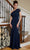 MGNY by Mori Lee 72832 - One Shoulder Trumpet Evening Gown Special Occasion Dress 00 / Navy