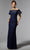 MGNY by Mori Lee 72931 - Bateau Lace Evening Dress Evening Dresses 00 / Navy