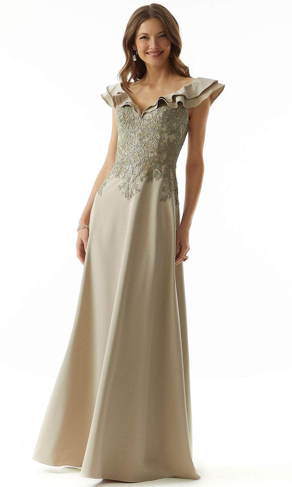 white christmas dresses MGNY by Mori Lee 73025