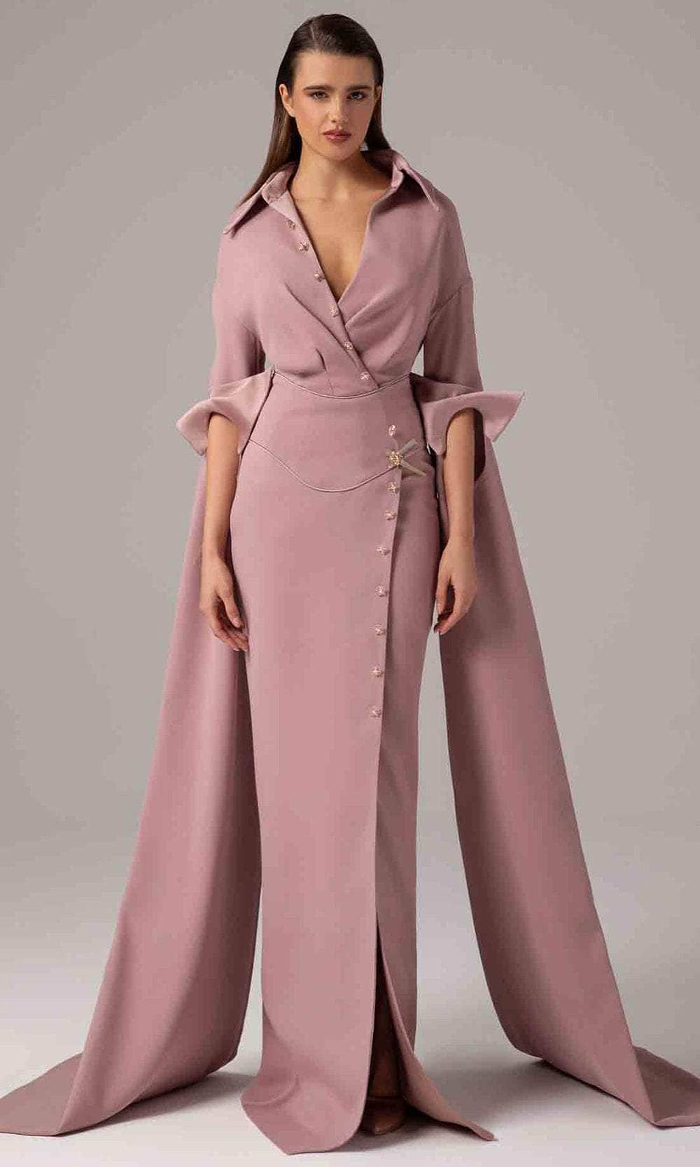 MNM Couture E0094 - Long Column Dress MNM Couture E0094 - Long Column Dress