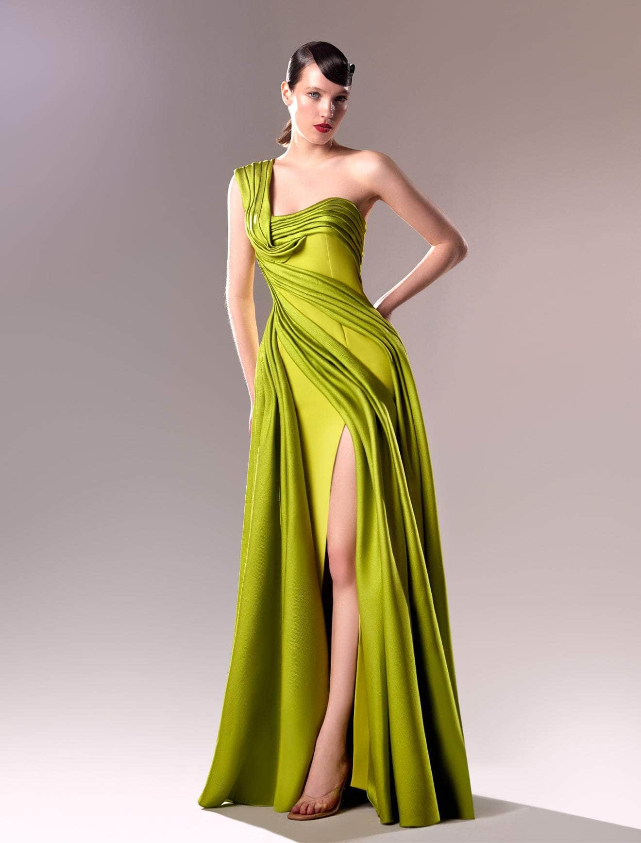 MNM Couture G1606 - Draped One Shoulder Evening Gown 6 / Pistache - Shop MNM Couture dresses on Couture Candy at CoutureCandy.com MNM Couture G1606 - Draped One Shoulder Evening Gown 6 / Pistache - Shop MNM Couture dresses on Couture Candy at CoutureCandy.com