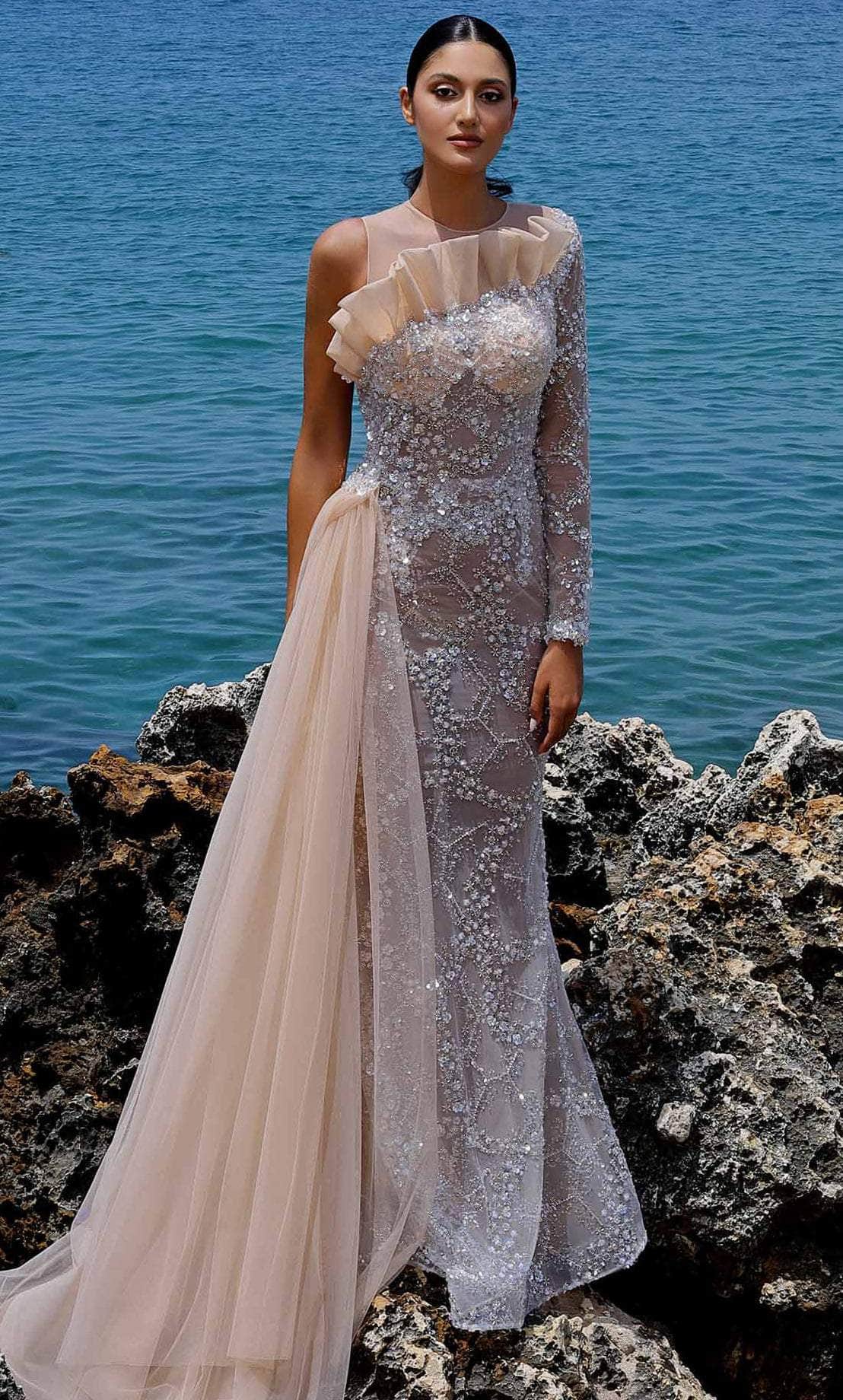 MNM Couture K4003 - Crumbcatcher Bodice Prom Gown Couture Candy MNM Couture K4003 - Crumbcatcher Bodice Prom Gown Couture Candy