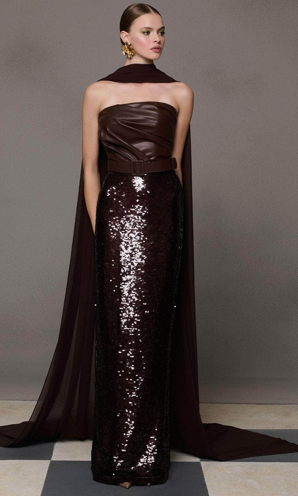 MNM Couture N0629 Prom Dress - Brown | NewYorkDress MNM Couture N0629 Prom Dress - Brown | NewYorkDress