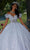 Mori Lee 34102 - 3D Floral Embellished Off-Shoulder Ballgown Ball Gowns