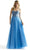 Mori Lee 49004 - Crystal Beaded A-Line Prom Dress Prom Dresses 00 / Blue