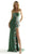 Mori Lee 49009 - Floral Embellished Prom Dress Prom Dresses 00 / Olive