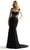 Mori Lee 49061 - Sheer Midriff Mermaid Prom Dress Prom Dresses 00 / Black