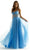 Mori Lee 49069 - Sheer Glitter Prom Dress Prom Dresses 00 / French Blue
