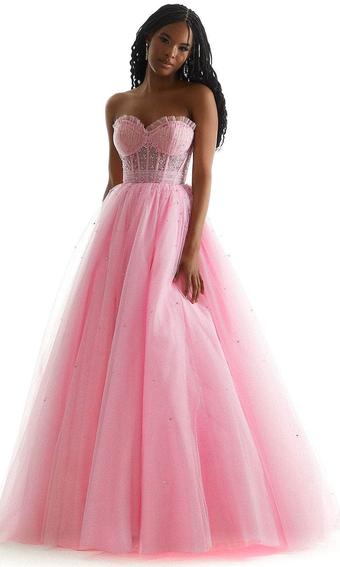 Mori Lee 49077 - Ruffled Sweetheart Prom Dress Prom Dresses 00 / Pucker Up Pink/Bubble