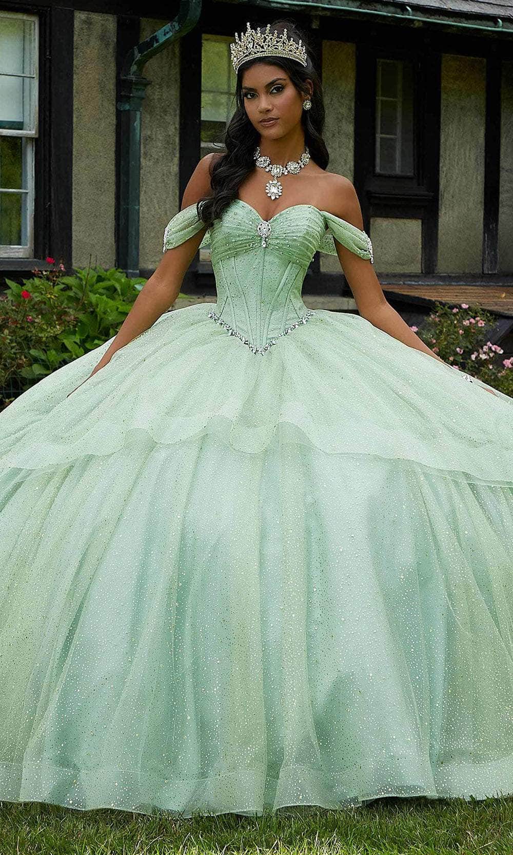 Mori Lee 60193 - Beaded Brooch Accented Sweetheart Neck Ballgown 0 / White - Shop Mori Lee dresses on Couture Candy at CoutureCandy.com Mori Lee 60193 - Beaded Brooch Accented Sweetheart Neck Ballgown 0 / White - Shop Mori Lee dresses on Couture Candy at CoutureCandy.com