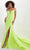 Panoply 14129 - Jeweled Neon Evening Gown Prom Dresses 0 / Neon Yellow
