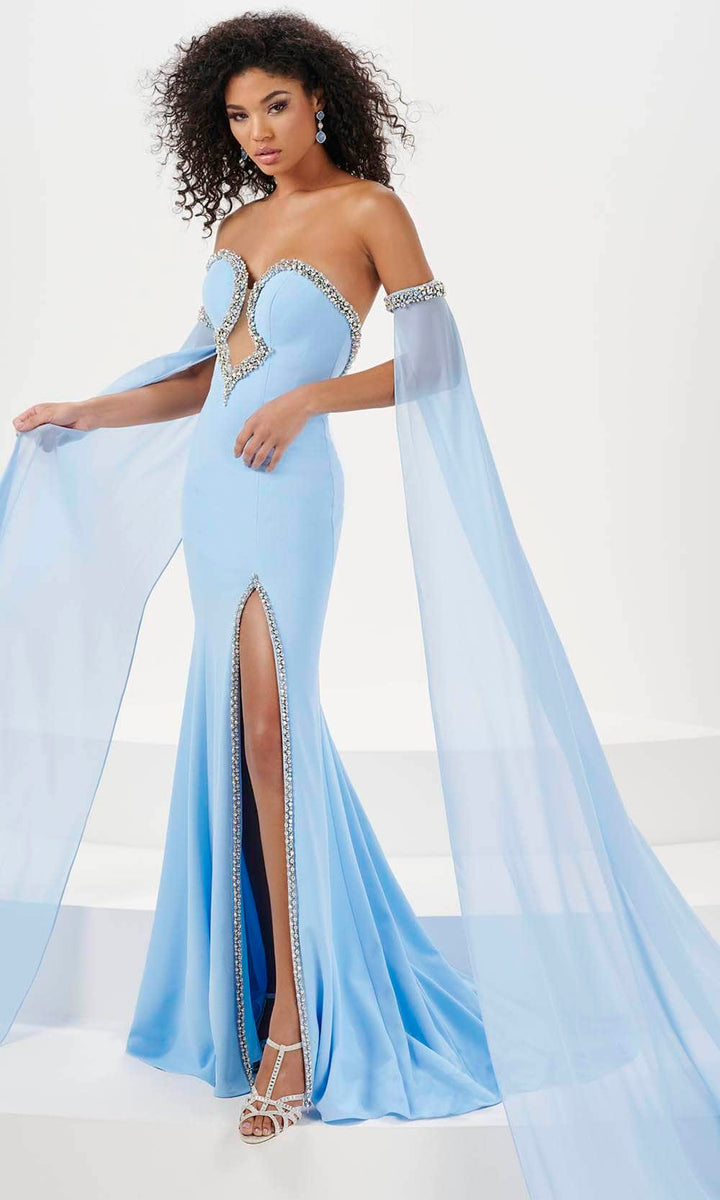 Panoply 14772 Sequined Laced Sweetheart Trumpet Dress