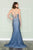 Poly USA 8892 - Rhinestone Ornate Prom Dress with Slit Special Occasion Dress