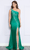 Poly USA 9136 - Jersey Rhinestone Gown Prom Dresses XS / Emerald