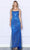 Poly USA 9284 - Scoop Rhinestone Mesh Prom Dress Prom Dresses XS / Royal