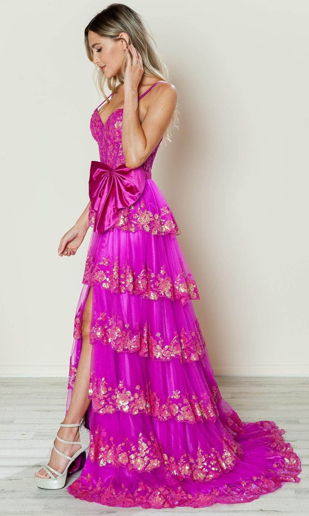 PolyUSA 9626 Long Prom Dress Navy / Medium PolyUSA 9626 Long Prom Dress Navy / Medium