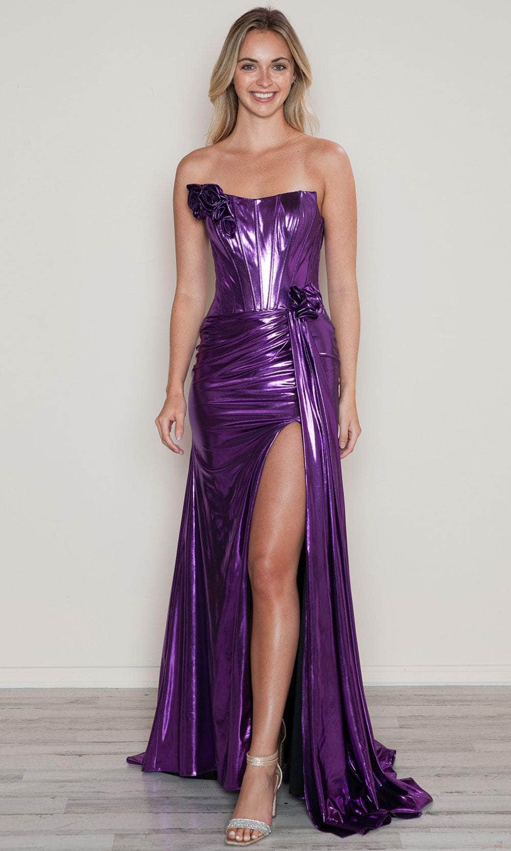 Poly USA 9682 - Long Sheath Dress Poly USA 9682 - Long Sheath Dress