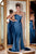 Portia and Scarlett - PS21218 Sweetheart Neck Drape Simple Prom Gown Bridesmaid Dresses 00 / Teal