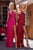 Portia and Scarlett PS23282 - Asymmetric Feather Skirt Prom Gown Long Dresses 0 / Hot Pink
