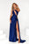 Portia and Scarlett PS23369 - Split Cutout Evening Dress Prom Dresses 0 / Navy