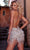 Portia and Scarlett PS23551C - Plunging Fringed Homecoming Dress Special Occasion Dress