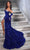 Portia and Scarlett PS23679 - Bejeweled Neckline Prom Dress Special Occasion Dress 00 / Cobalt
