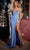 Portia and Scarlett PS23679 - Bejeweled Neckline Prom Dress Special Occasion Dress 00 / Light-Blue