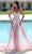 Portia and Scarlett PS23937 - Bodycon Strapless See Through Gown Special Occasion Dress 0 / Pink